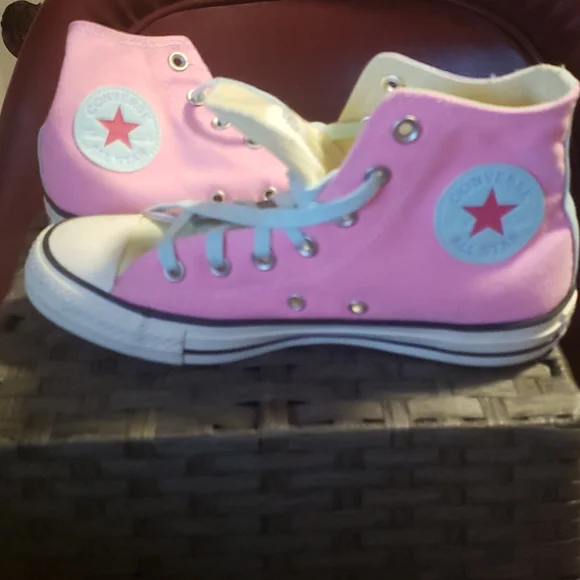 Converse Shoes Converse Chuck Taylor Hi Pink And Purple Poshmark